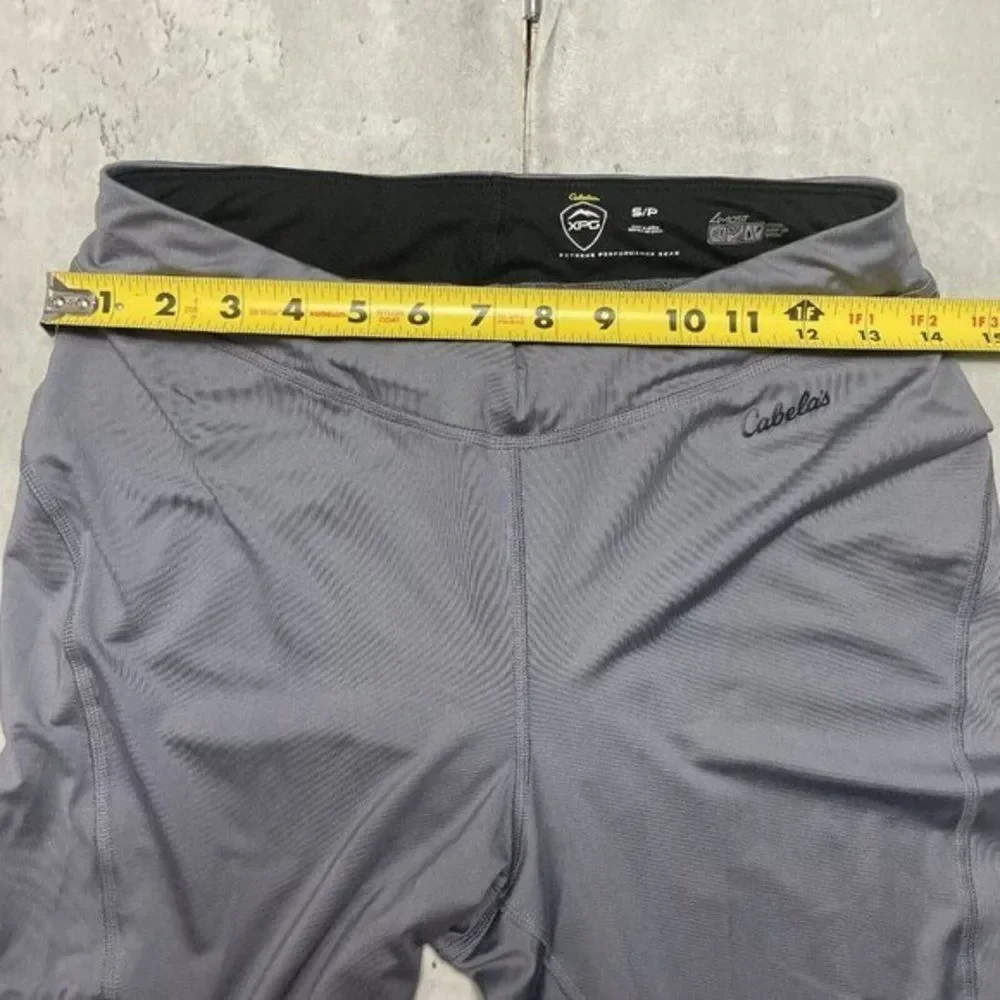 Cabela's XPG Stretch Capri Leggings Grey Men's Size Small Cool‎ UPF 15 Wick